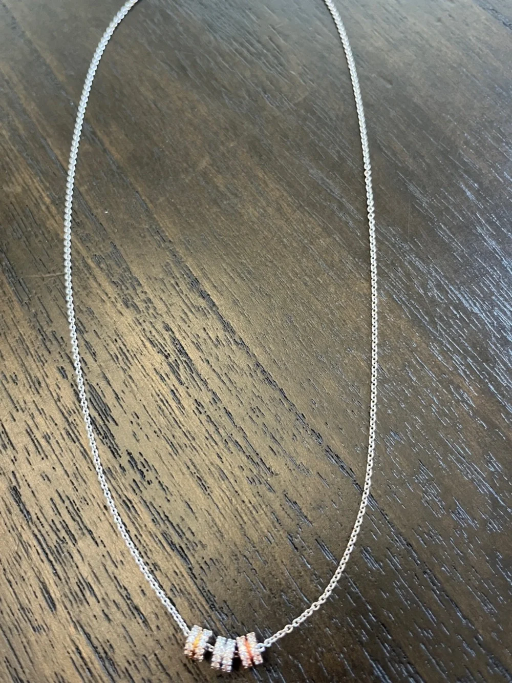 On Palette Silver Multicolor Crystal Circle Necklace
